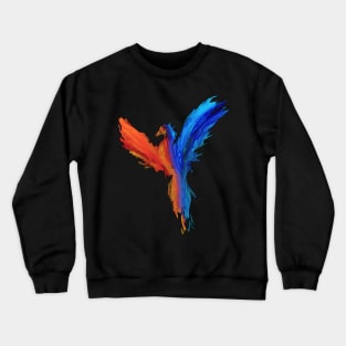 Split Dry brush phoenix Crewneck Sweatshirt